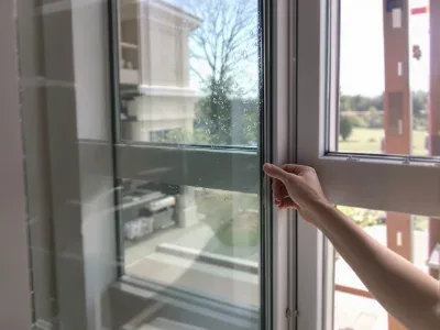 Installation de vitrage Vitrage installé